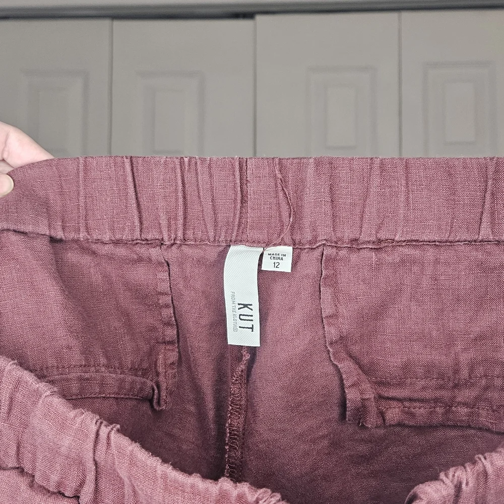 Women's Burgundy Shorts - Picture 4 of 4